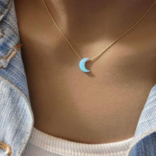 Load image into Gallery viewer, White Opal Moon Necklace