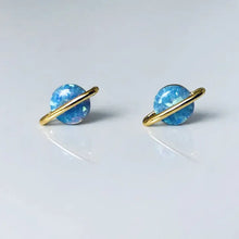 Load image into Gallery viewer, Blue Planet Earrings