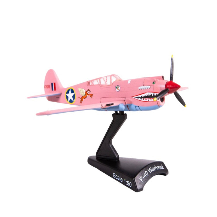 Air Zoo Pink P-40 Warhawk Diecast Collectible