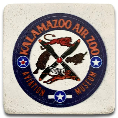 Air Zoo Vintage Logo Marble Magnet