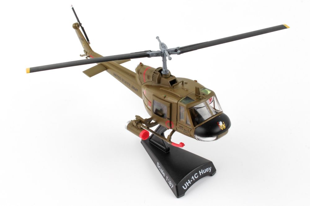 Postage Stamp UH-1C Huey Gunship Diecast Collectible