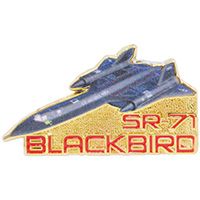 SR-71 Blackbird Brass Pin