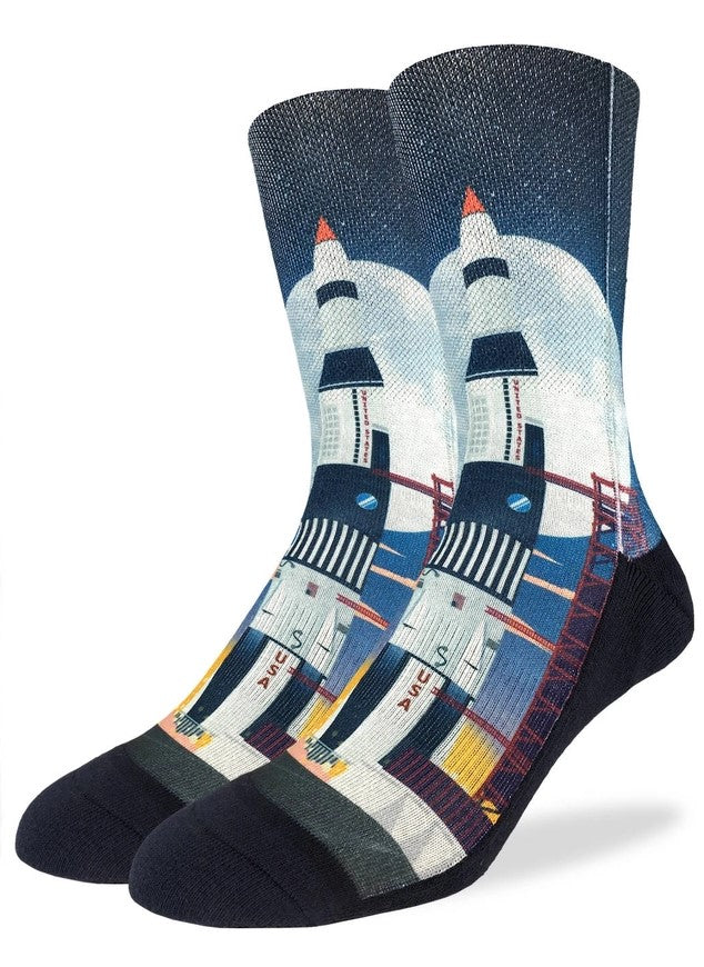 Saturn V Rocket Launch Socks