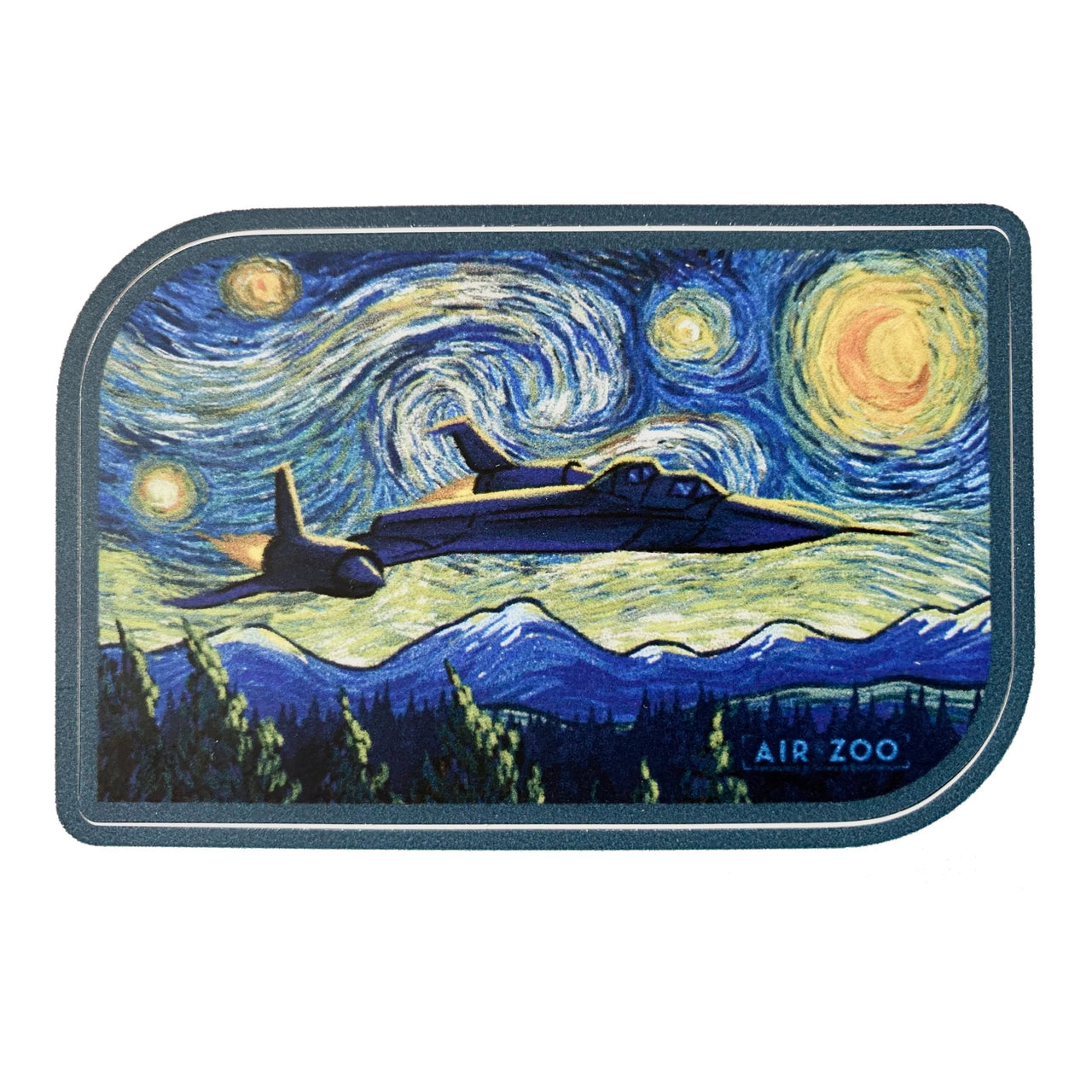 SR-71 Blackbird/Starry Night Sticker