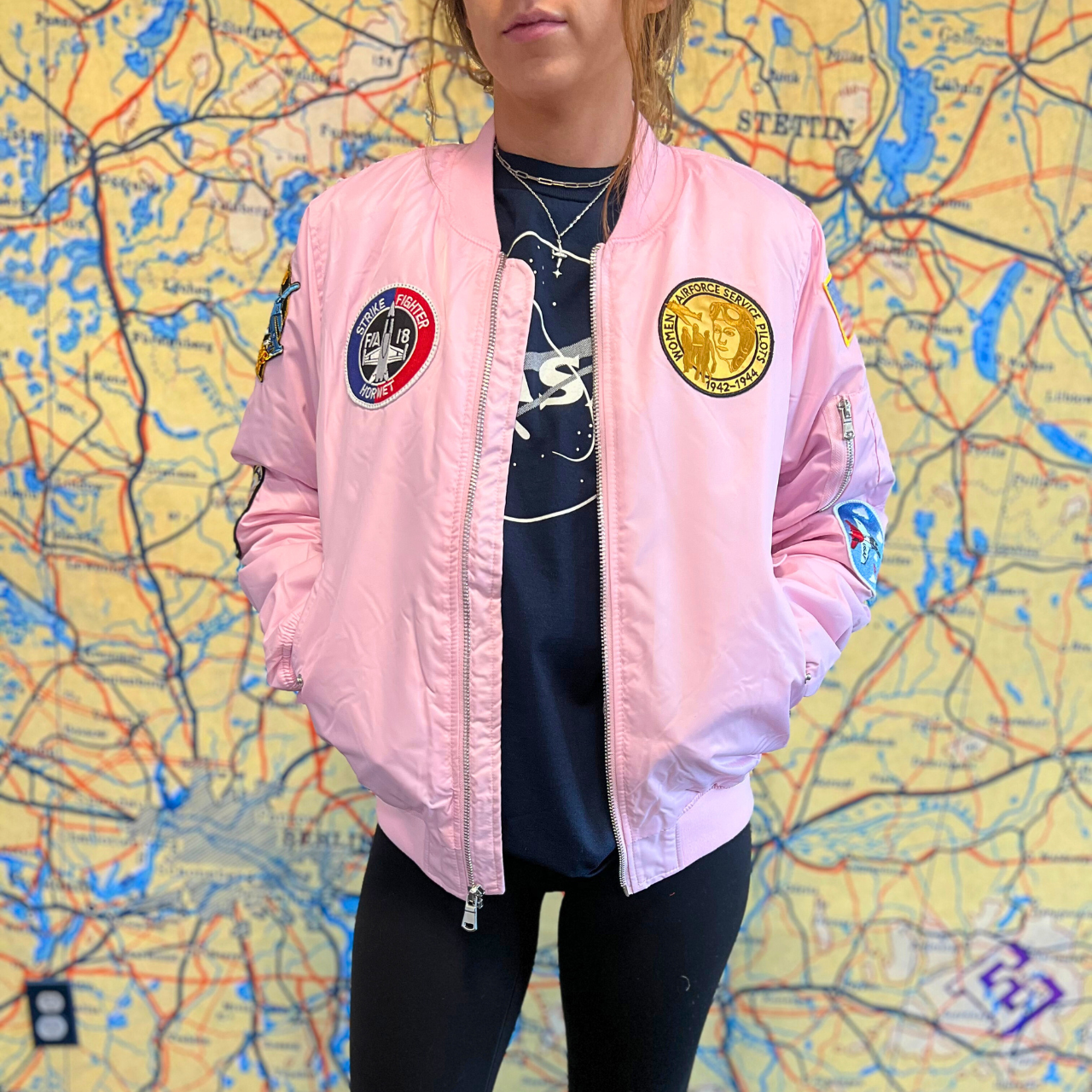 Adult Pink Flight Jacket