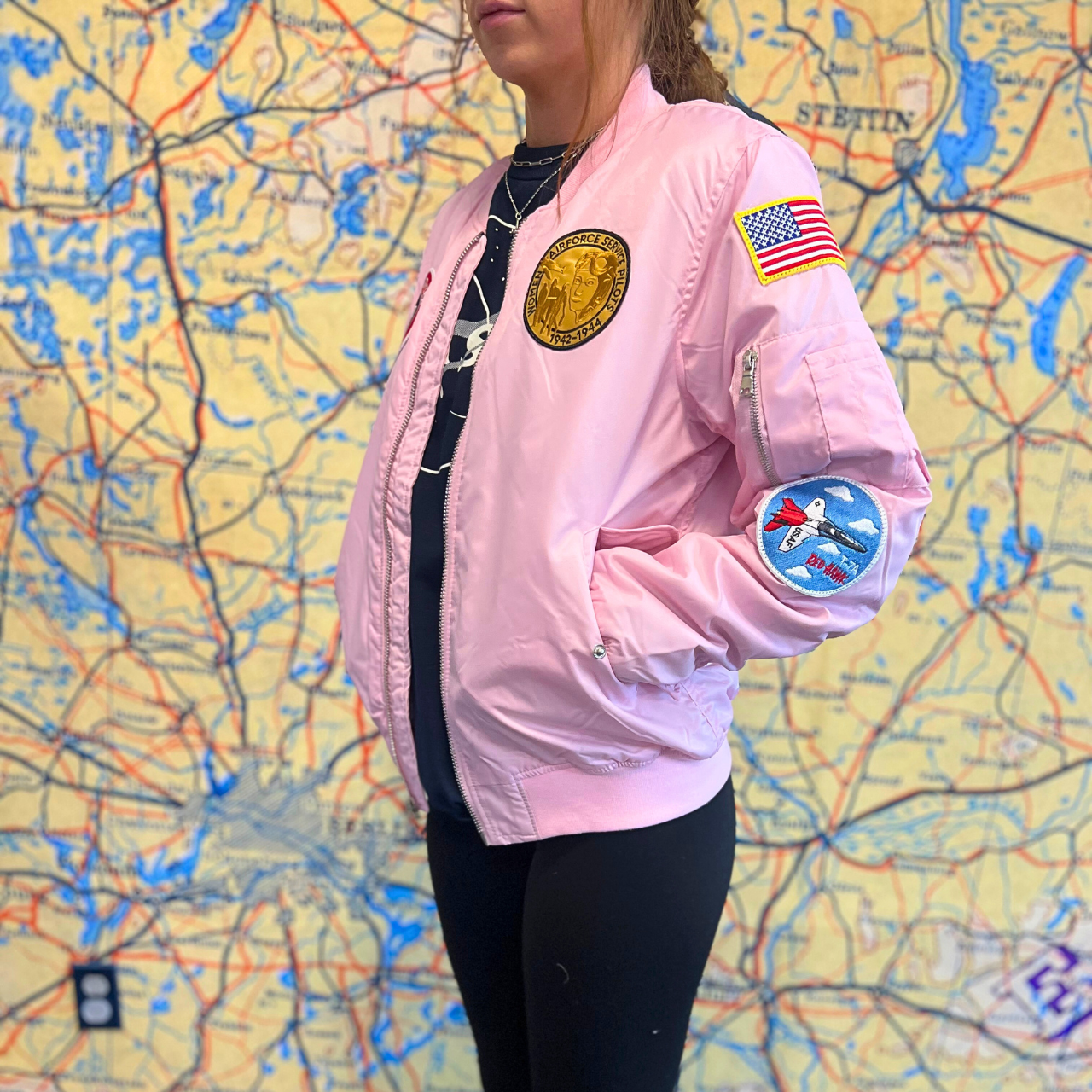 Adult Pink Flight Jacket