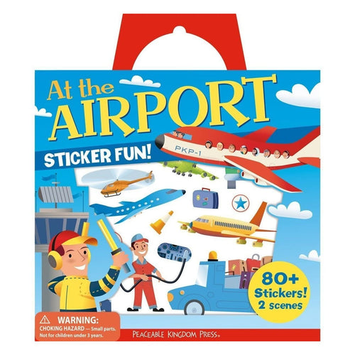 At The Airport Reusable Sticker Tote