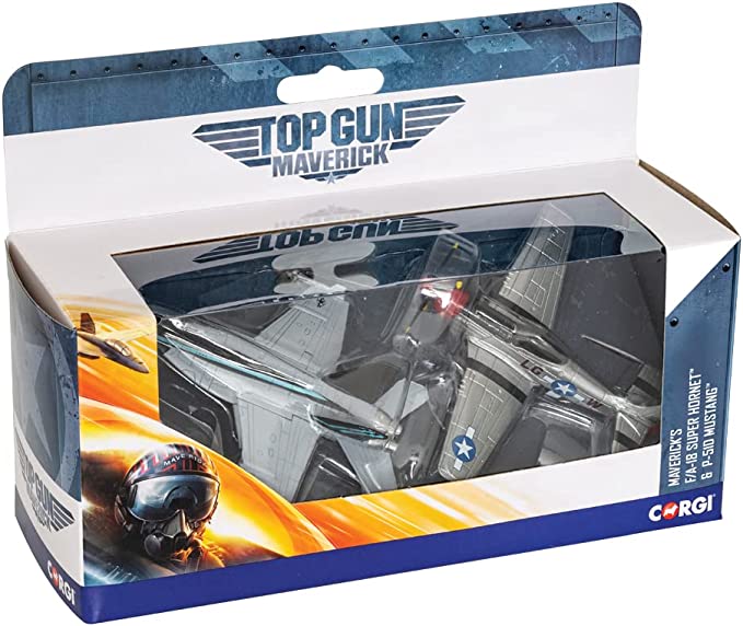 CORGI Top Gun F/A-18 Super Hornet & P-51D Mustang