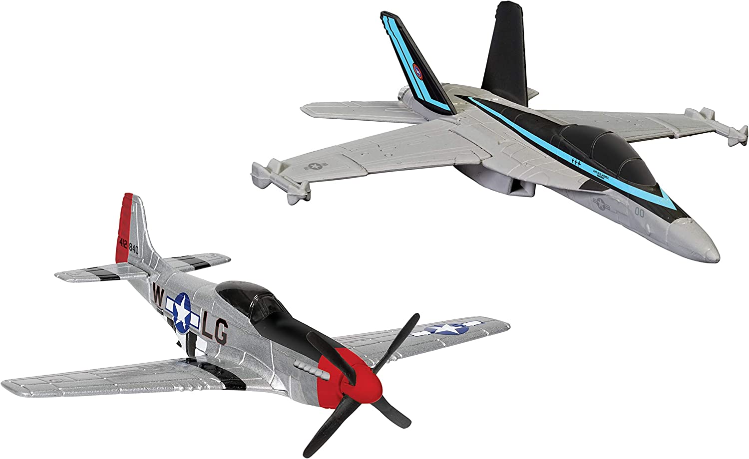 CORGI Top Gun F/A-18 Super Hornet & P-51D Mustang