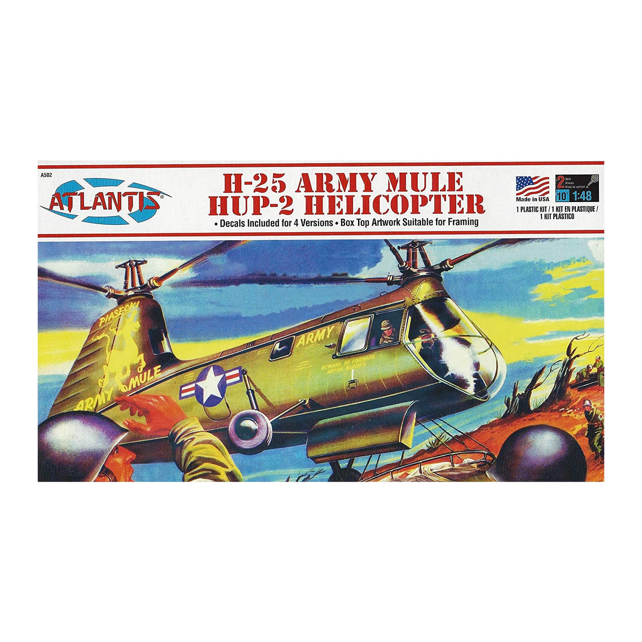 H-25 Hup-2 Helicopter Model Kit