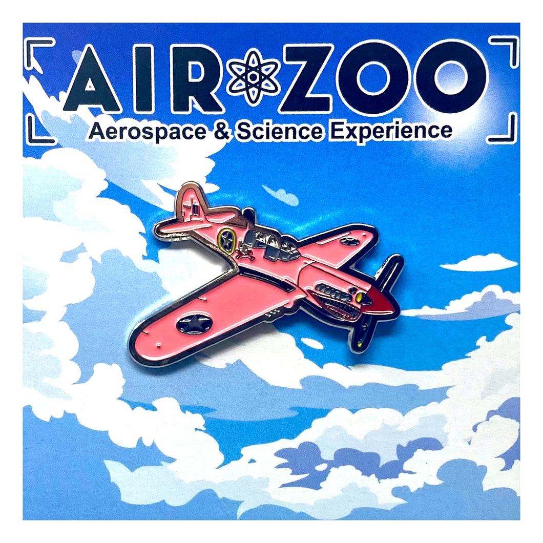 Air Zoo Pink P-40 Warhawk Pin