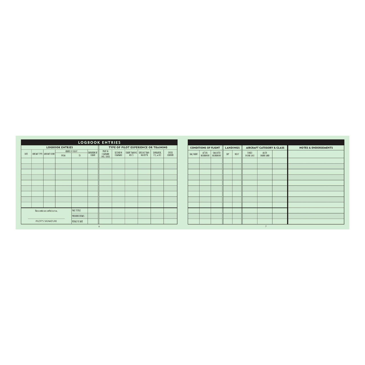 Pilot Log Book