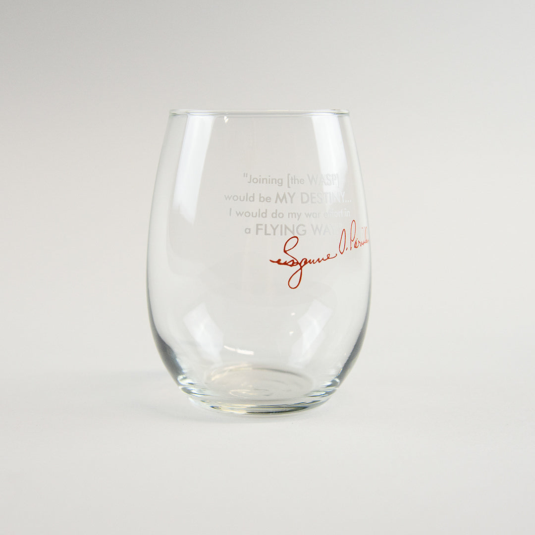 Sue Parish Stemless Wine Glass