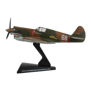 Postage Stamp P-40 Warhawk "Hell's Angels" Diecast Collectible