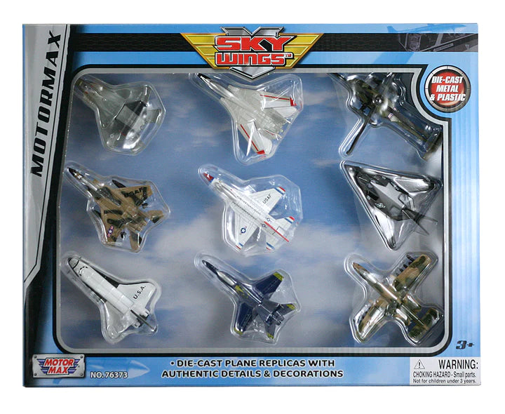 Diecast Modern Aircraft Playset