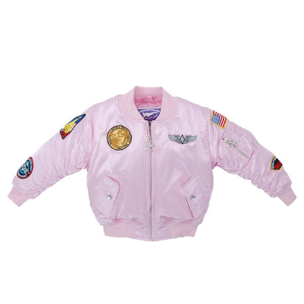 MA-1 Pink Flight Jacket (youth)