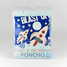 Load image into Gallery viewer, Color Changing Space Rocket Poncho