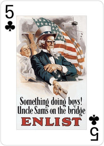USA Posters of WWI & WWII Playing Cards