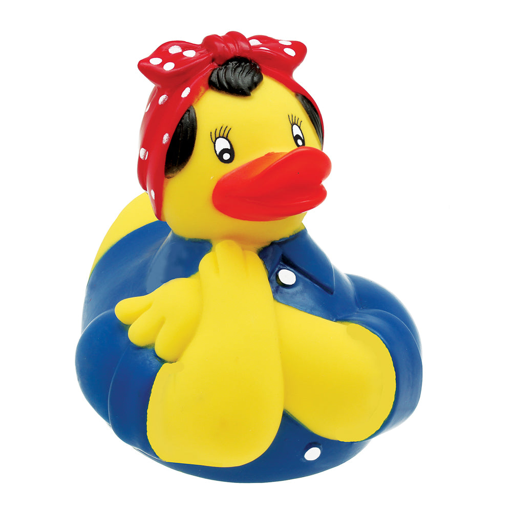 Rosie the Riveter Rubber Duckie